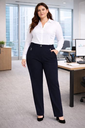 Pantalon Chic Bruno Saint Hilaire- Laine et Confort- T46