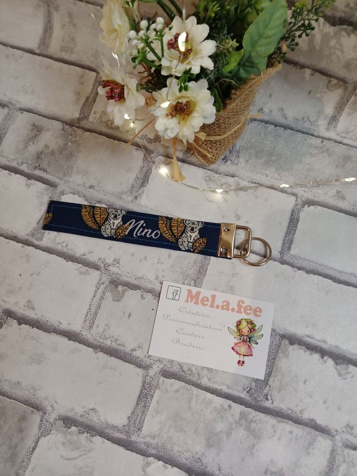 Porte clé en tissu personnalisé - photo numéro 2