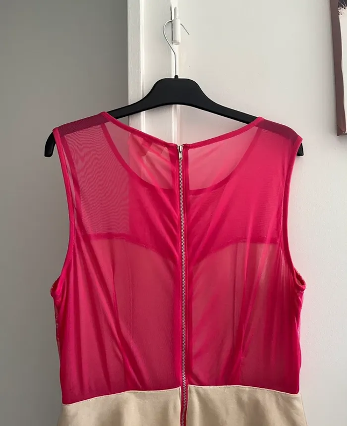 Robe chic sans manches MD woman rose/beige T40 - photo numéro 6