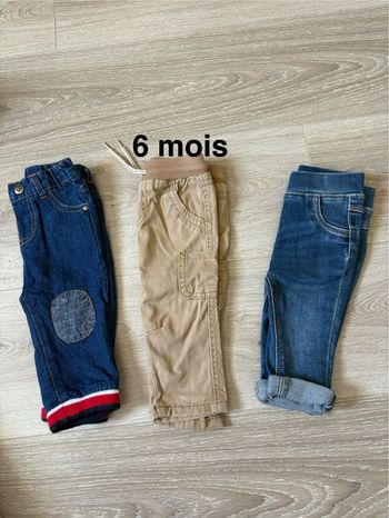 Lot pantalon 6 mois