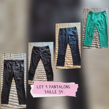 Lot 4 pantalons grande taille taille 54