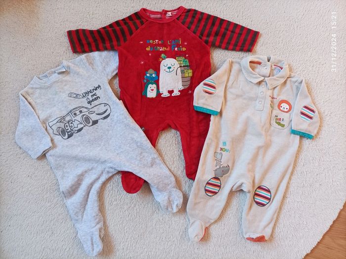 lot 3 pyjamas garçon 3 mois