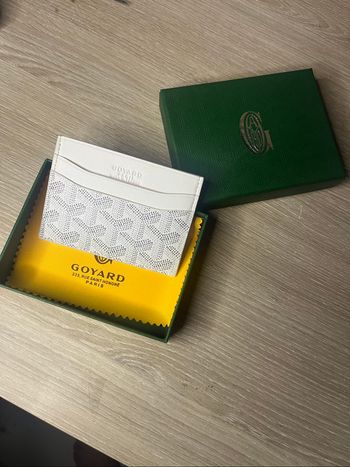 Porte carte goyard Paris blanc neuf
