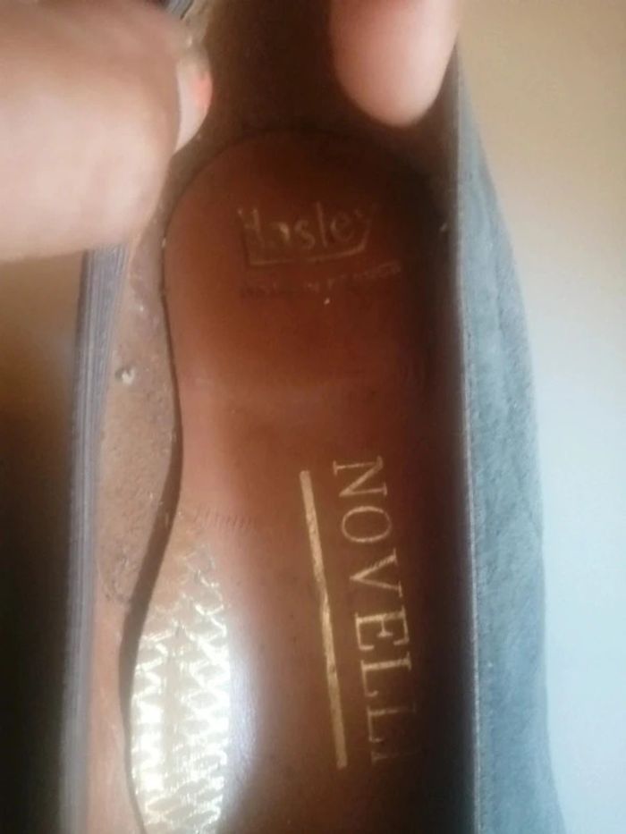 🌸👍Vintage 👍#Escarpins #cuir gris Pointure 3- 37 modèle Novelli " d' Hasley" 🌸 - photo numéro 7