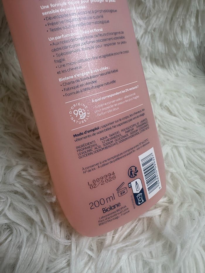 Eau de toilette fraîcheur Biolane - photo numéro 3