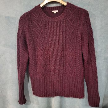 Pull en Laine Vintage Bordeaux 🧥 Gap - Taille L