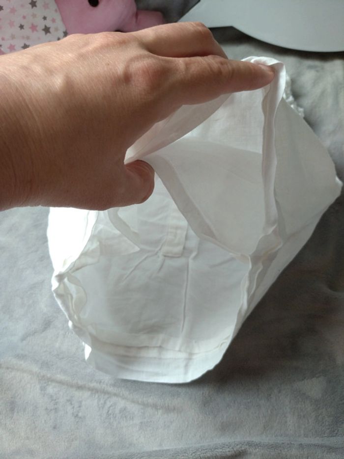 Robe avec petit fleur en tissu à droite Fille 3 mois Cadet Rousselle - photo numéro 8