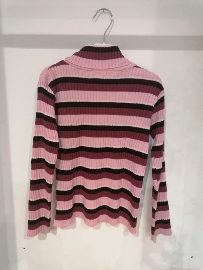 Pull col roulé Vynil fraise 9ans - photo numéro 4