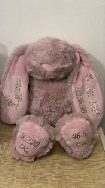 Lapin naissance  personnalisée 