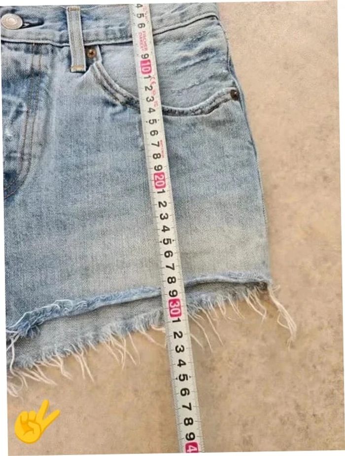 Short Levi's 501 W27 FR36 Bleu Femme Women SHO172b - photo numéro 3