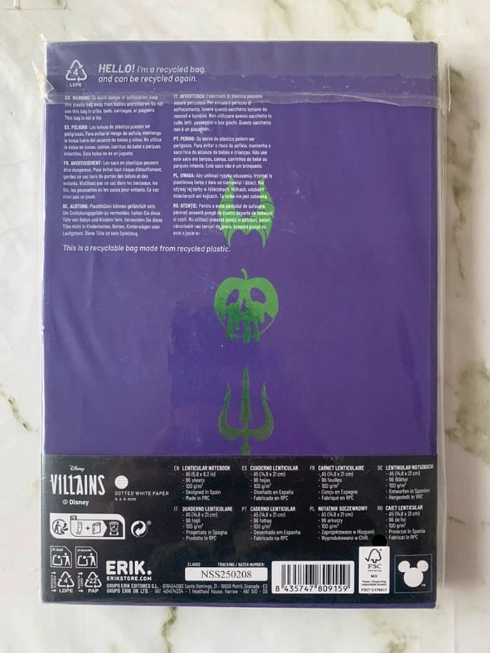 Notebook lenticulaire Disney Villains - photo numéro 3