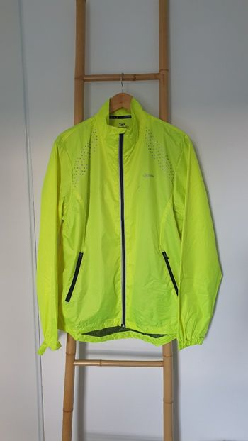 Neuf accessoire de sport veste respirante fluo coupe vent pluie homme taille L