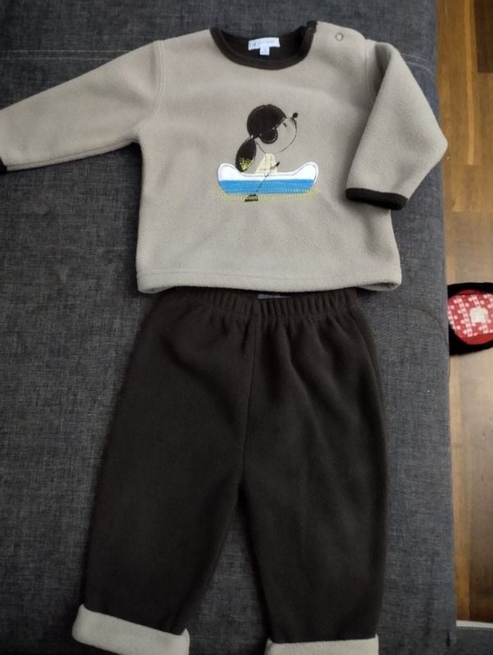 Ensemble bébé garçon polaire