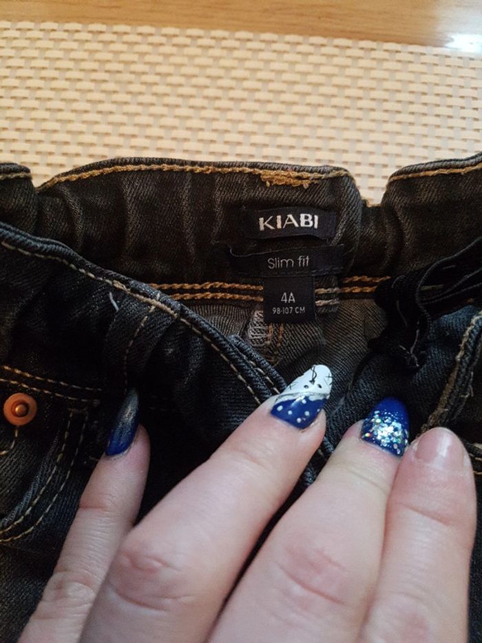 Jean slim fit fille 4 ans - photo numéro 3