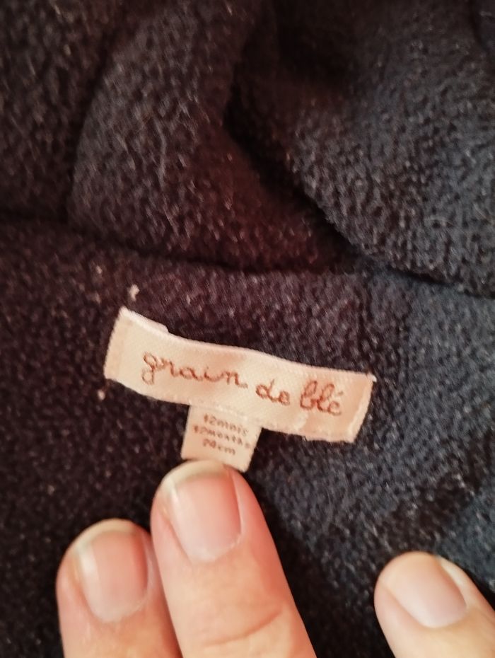 Manteau 12 mois gris - photo numéro 3