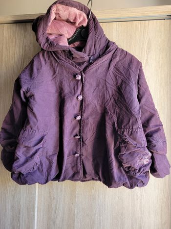 Manteau avec capuche et moufles fille 24 mois 86 cm Sergent-major