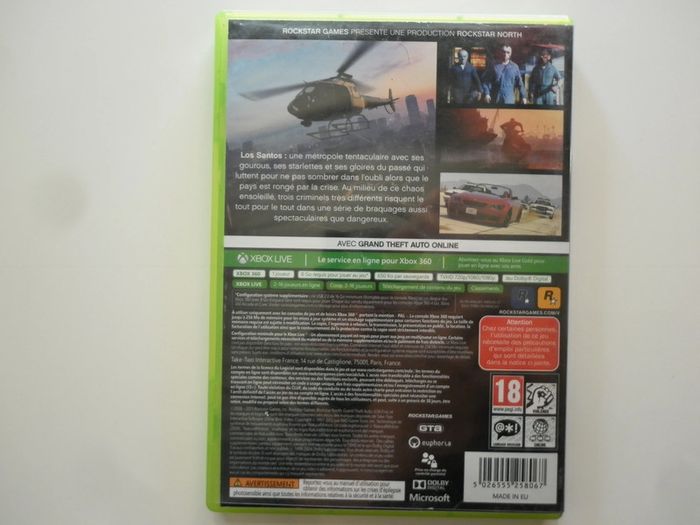 Grand Theft Auto 5 GTA V Jeu Vidéo Xbox 360 - photo numéro 2