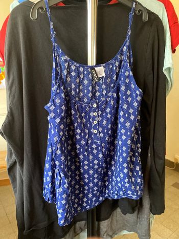 Débardeur bleu, taille 34