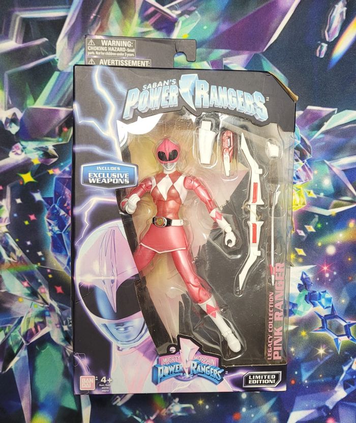 Figurine Power Rangers Mighty Morphin' Legacy Collection Pink Ranger Bandai