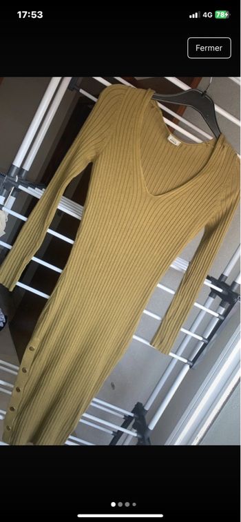 Robe cotellé kaki Pimkie