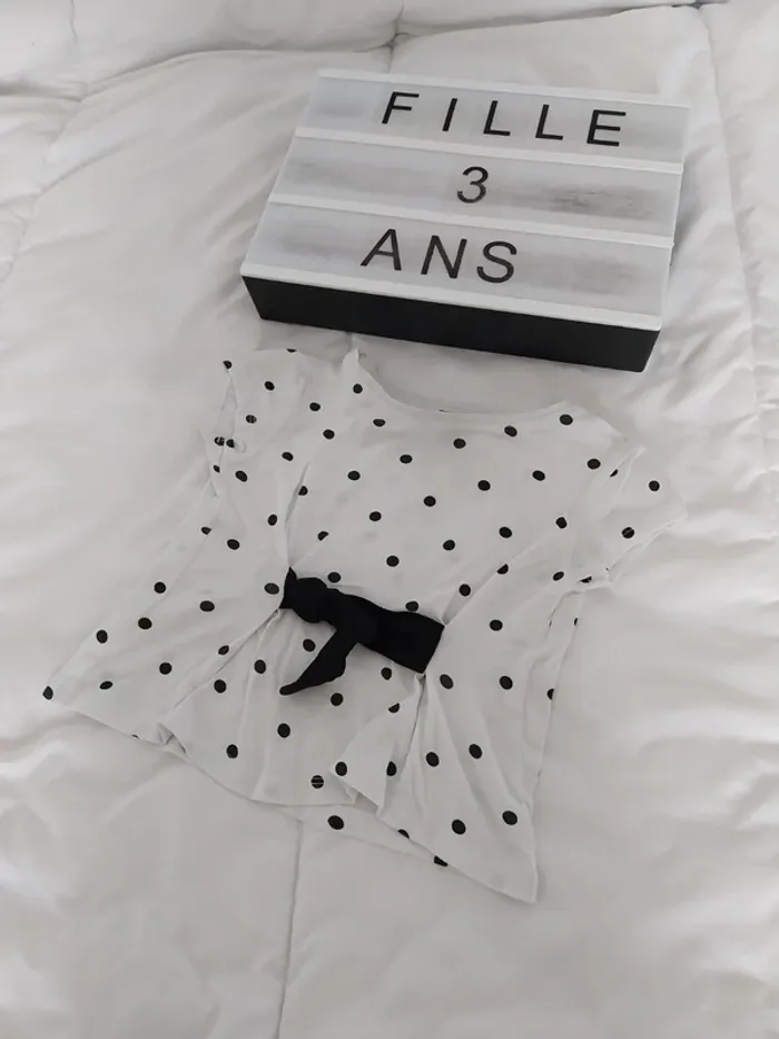 Tee-shirt manche courte fille 3 ans Kiabi