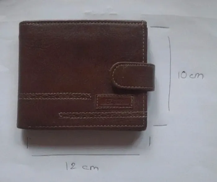 Portefeuille marron 10X12 cm - photo numéro 4