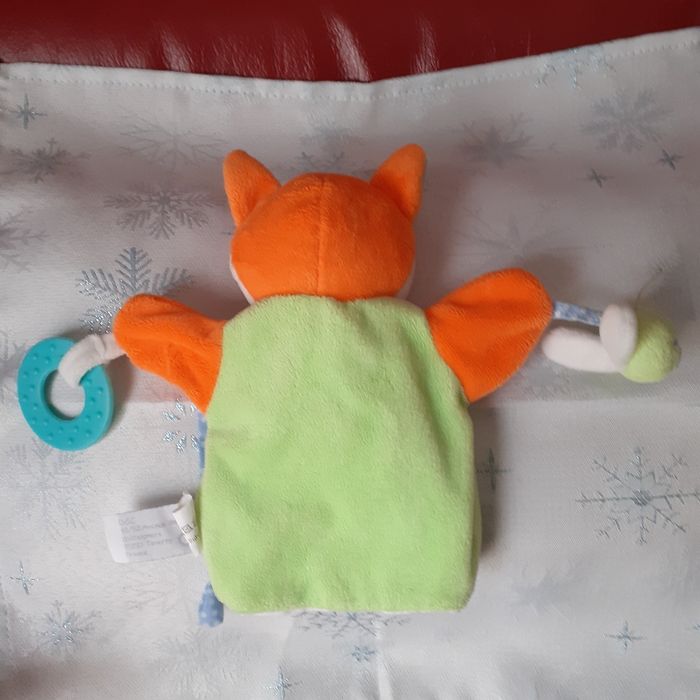 Petit Renard doudou-marionnette *anneau dentition *Doudou & cie - photo numéro 4