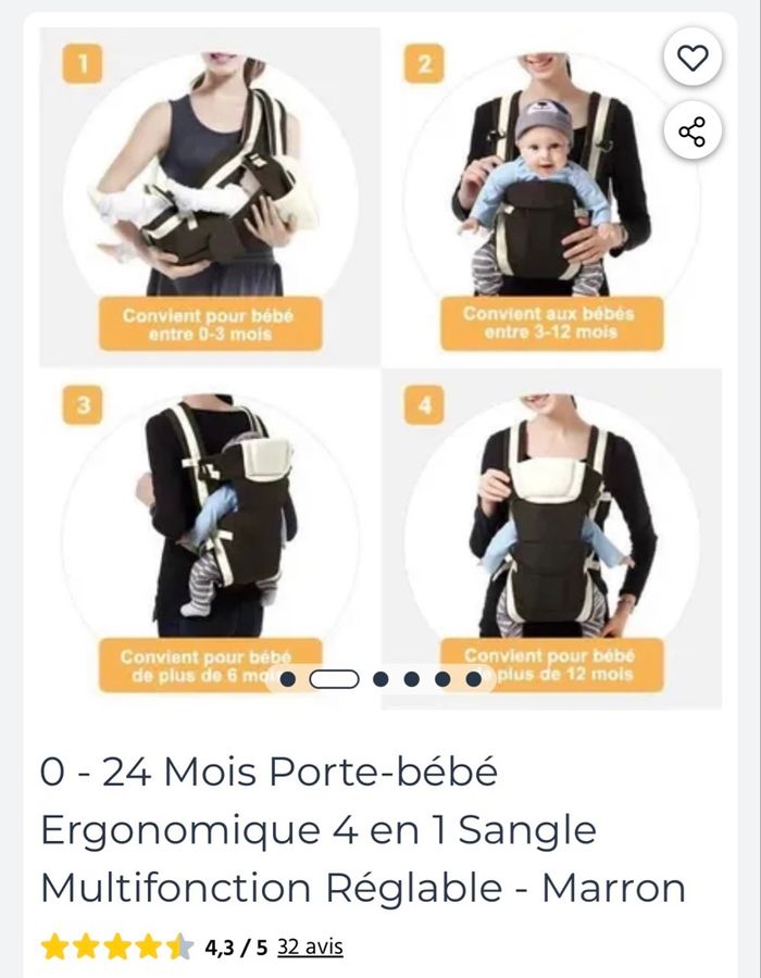 Porte bébé - photo numéro 7