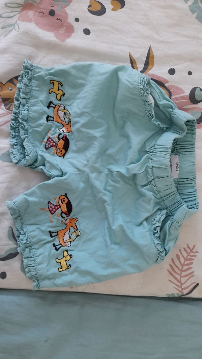 Short à frou frou fille