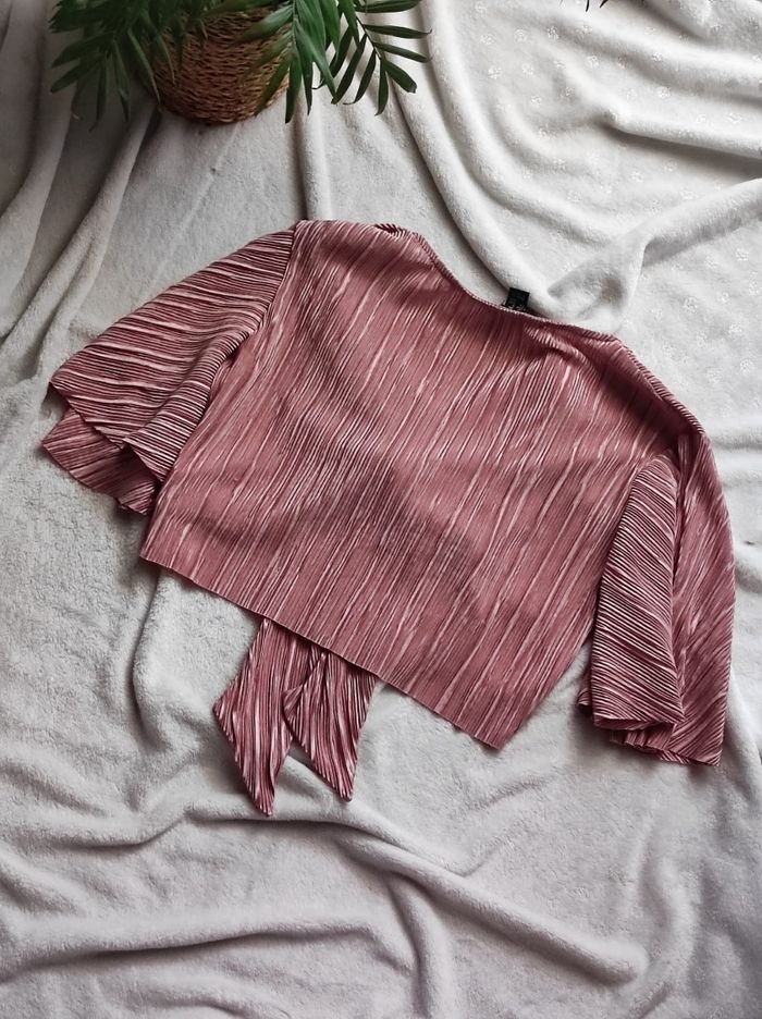 Haut court rose taille L - photo numéro 6