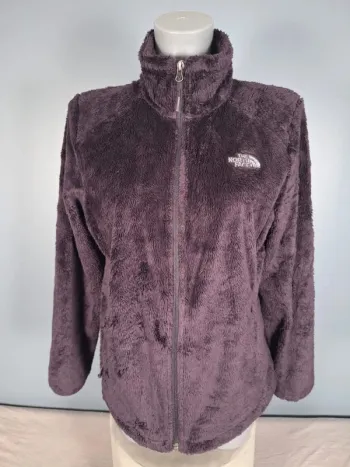 Veste polaire The North Face femme M – Mauve prune – style osito furry (615)