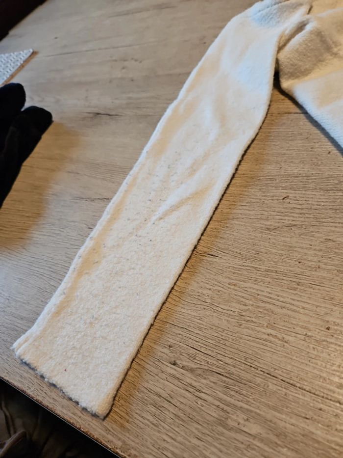 Pull blanc cassé à manches longues, Benetton, 11/12 ans - photo numéro 7