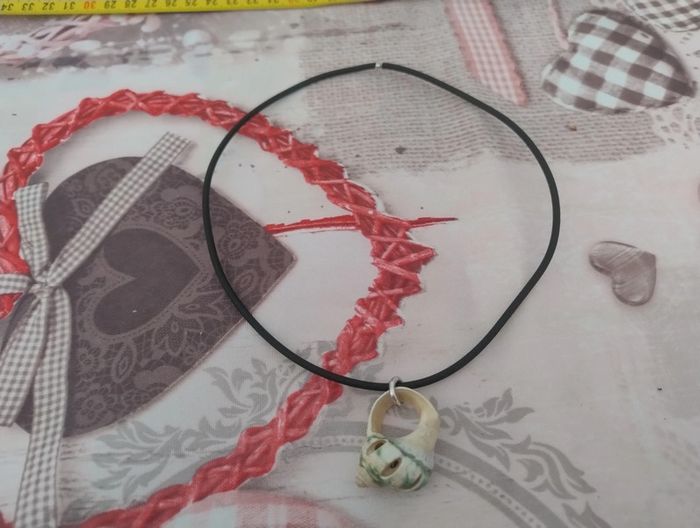 Collier coquillage sur cordon - photo numéro 2