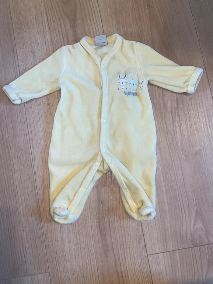 Pyjama jaune Boîte à Malice - Taille Naissance