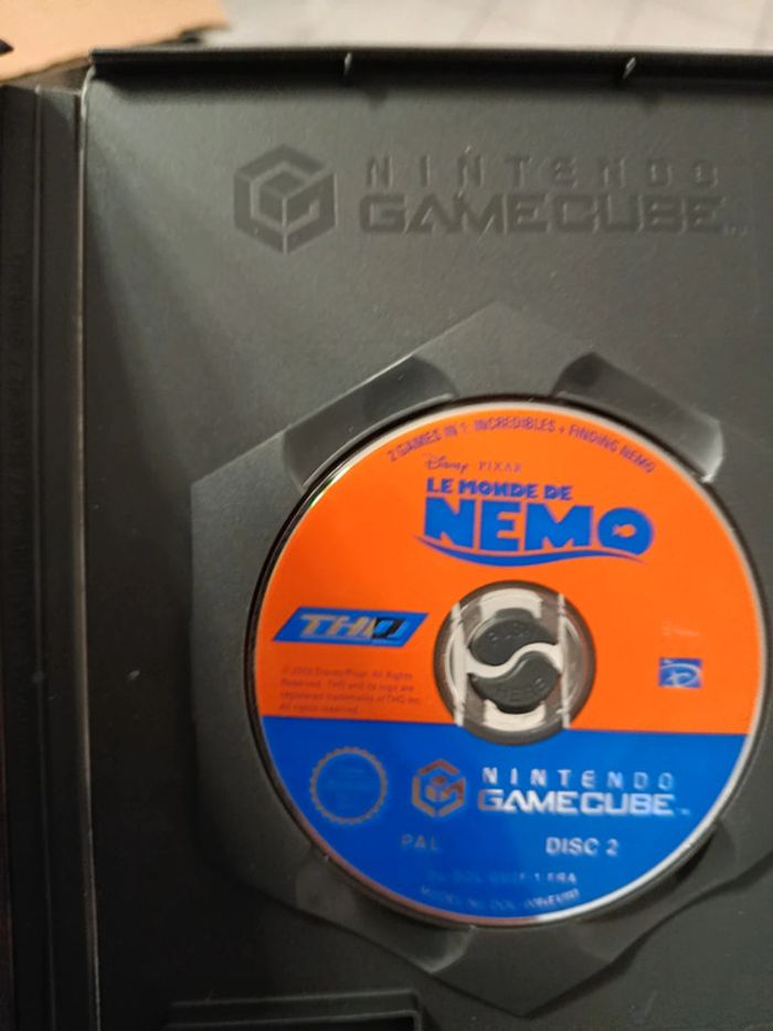 Nintendo GameCube violette manette câble et carte mémoire - photo numéro 11