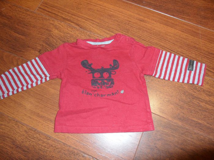 T-shirt m. longues garçon, Orchestra, T. 6 mois