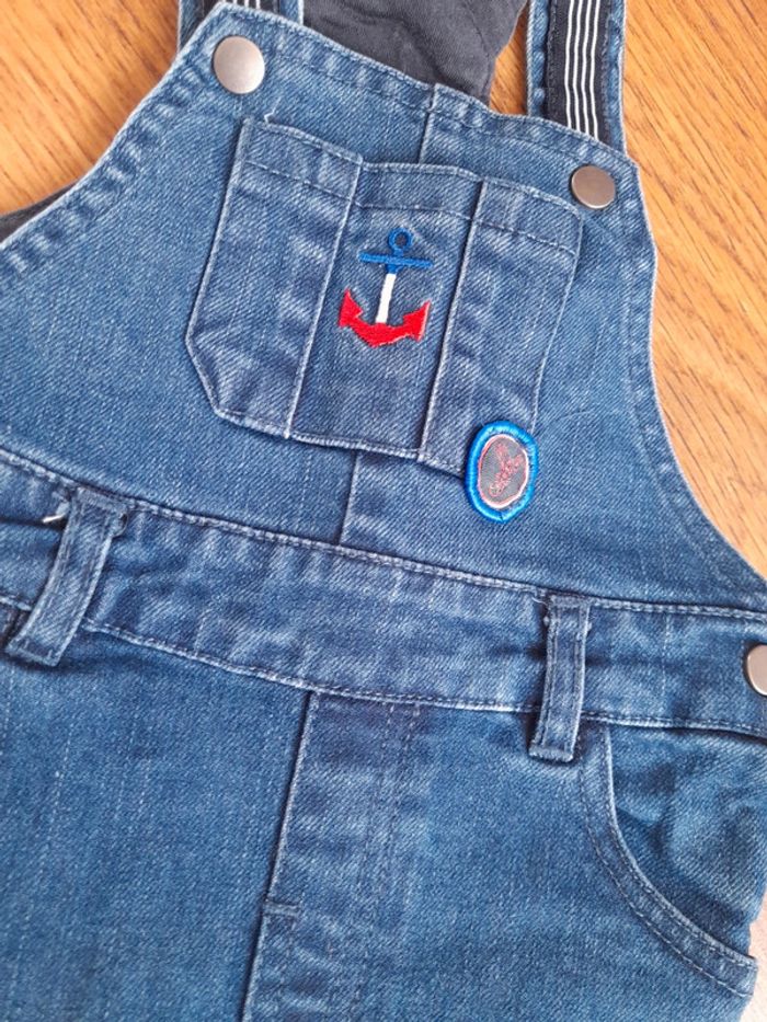 Salopette en jean 12 mois - photo numéro 3