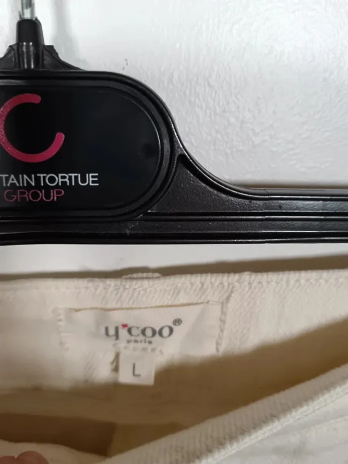 C13 jeans crème Y'coo L - photo numéro 3