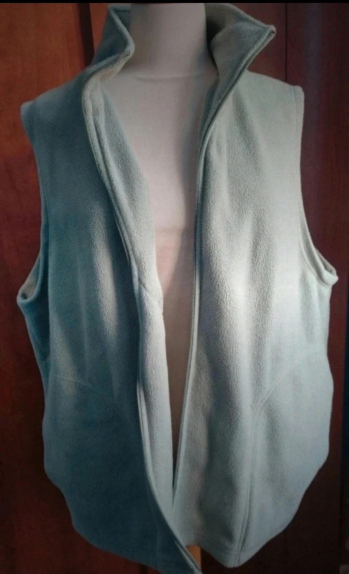 Veste polaire sans manches vert clair - photo numéro 4