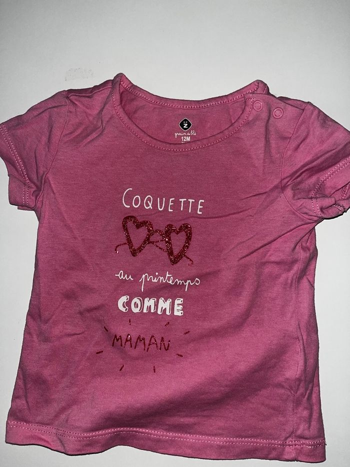 Lot tee shirt - 12 mois - photo numéro 8