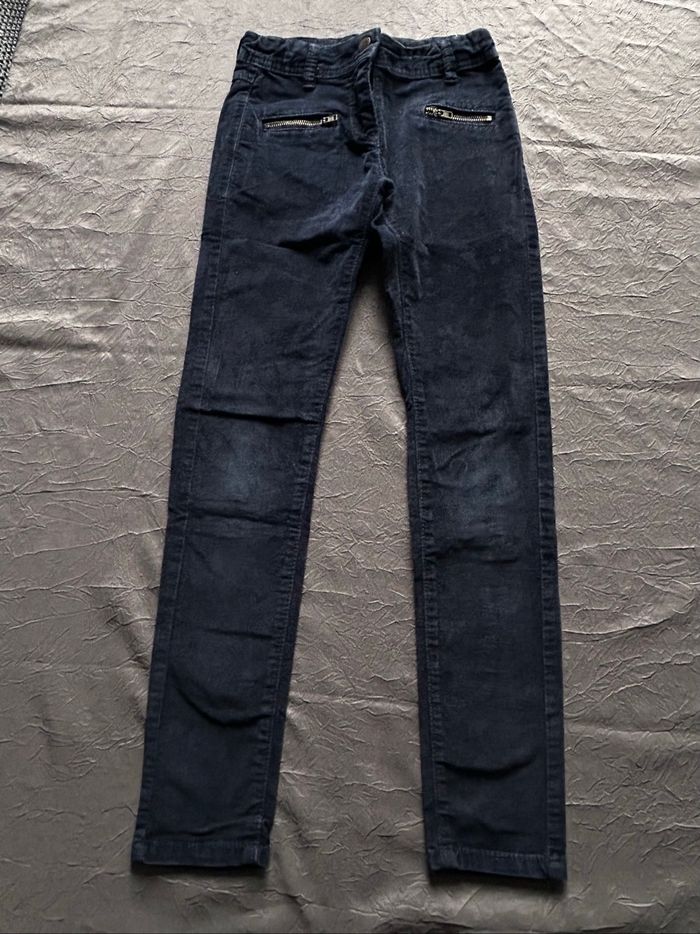 Lot de 2 pantalons skinny en velours fille - photo numéro 5
