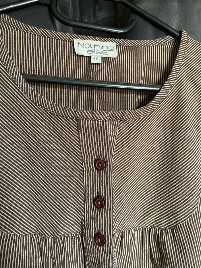 Blouse rayée manches 3/4 - photo numéro 3