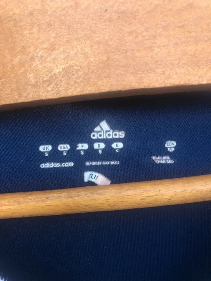 Adidas jersey t-shirt navy blue TSG Großburgwedel Mens S - photo numéro 5