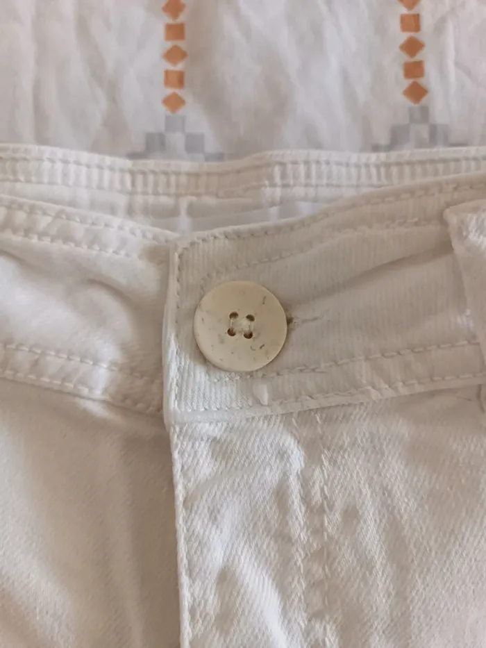 Jeans blanc 11-12 ans - photo numéro 3