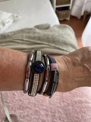 Bracelet Wrap mauve