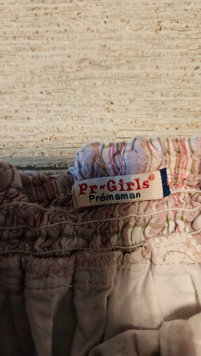 Jupe courte à carreaux rose, Prémaman, 4 ans, nickel - photo numéro 7