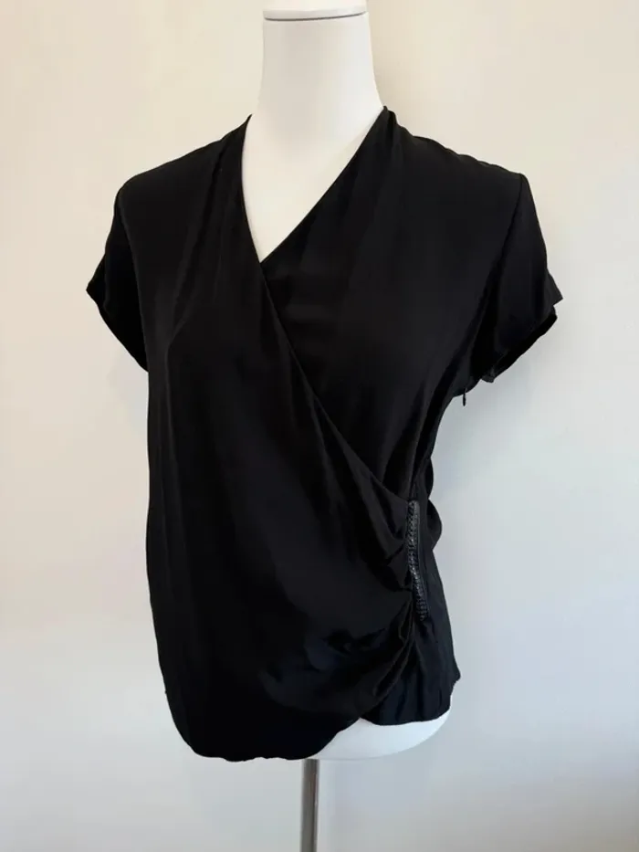 Blouse Ikks femme noir taile 36 parfait état - photo numéro 4