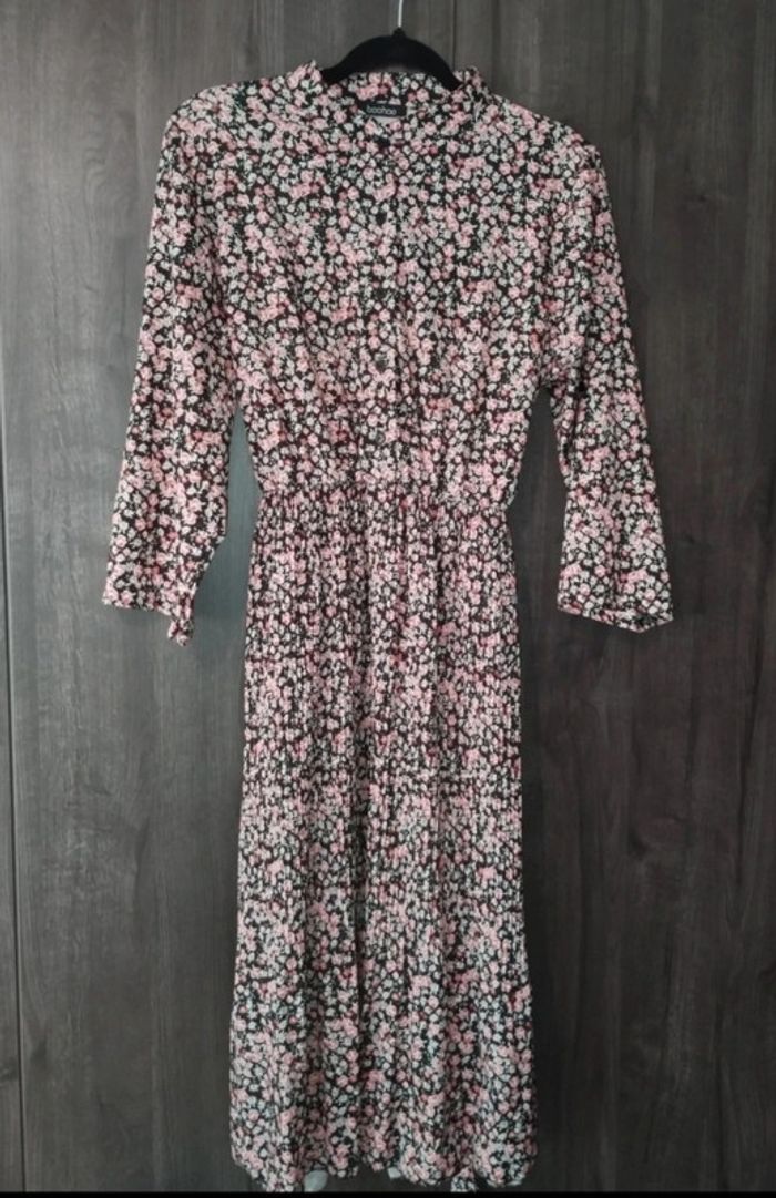 Robe longue à fleurs