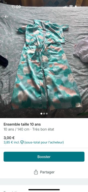 Ensemble taille 10 ans