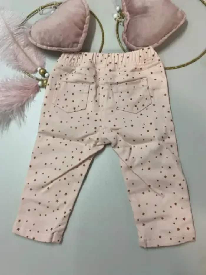 Pantalon bébé fille (neuf) - Taille 9 mois - photo numéro 2